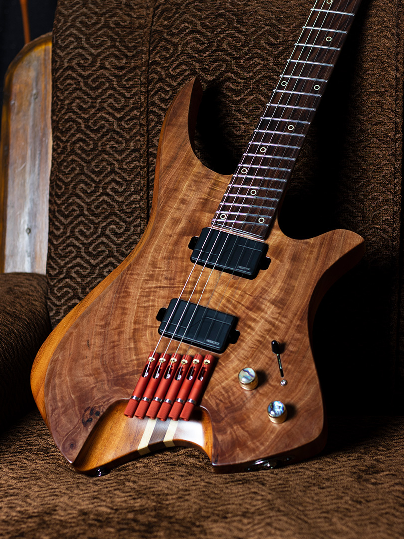 Rare Kaphal Flame Top Neck Through